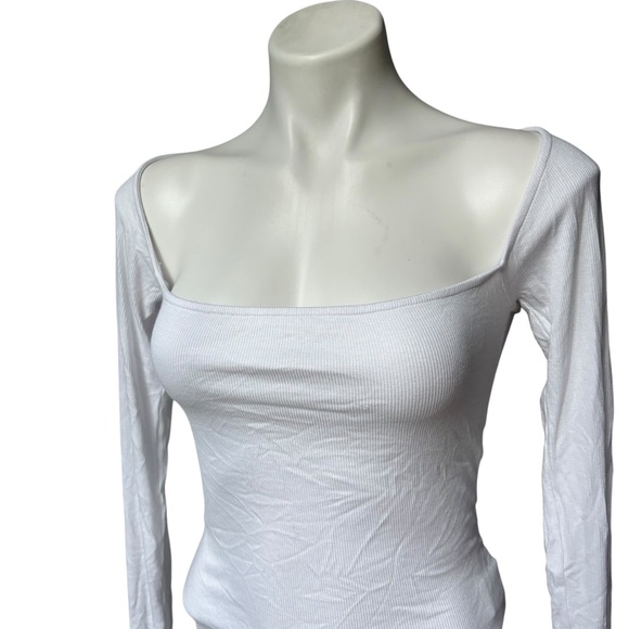 NWT, Joah Brown Square Neck Tight Rib Top, Sz M/L - Picture 11 of 14